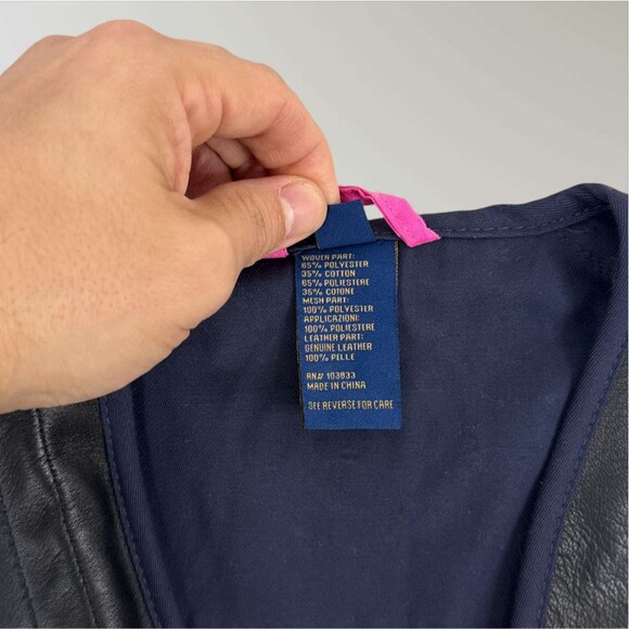 Beretta Women’s Shooting Sport Vest Navy & Pink Hunting Leather Mesh Size 42 - Picture 6 of 8